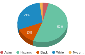 This chart display the percentage breakdown of public school students of all ethnic groups in TX. This chart display the percentage breakdown of public school students of all ethnic groups in TX.