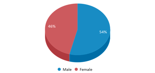 This chart displays gender of Forest Park Middle School This chart displays gender of Forest Park Middle School