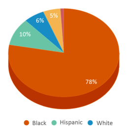 This chart displays the percentage breakdown of students of all ethnic groups in Luella High School. This chart displays the percentage breakdown of students of all ethnic groups in Luella High School.