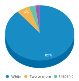 This chart displays the percentage breakdown of students of all ethnic groups in Doniphan West Elementary School. This chart displays the percentage breakdown of students of all ethnic groups in Doniphan West Elementary School.