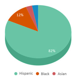 This chart displays the percentage breakdown of students of all ethnic groups in Michael D'arcy Elementary School. This chart displays the percentage breakdown of students of all ethnic groups in Michael D'arcy Elementary School.