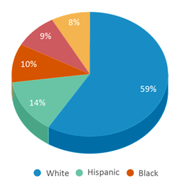 This chart displays the percentage breakdown of students of all ethnic groups in Indian Ridge Elementary School. This chart displays the percentage breakdown of students of all ethnic groups in Indian Ridge Elementary School.
