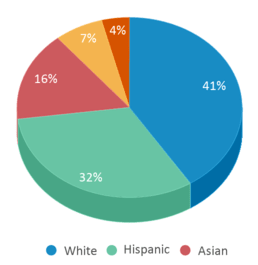 This chart displays the percentage breakdown of students of all ethnic groups in Walker Middle Magnet School. This chart displays the percentage breakdown of students of all ethnic groups in Walker Middle Magnet School.