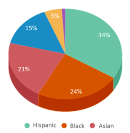 This chart displays the percentage breakdown of students of all ethnic groups in West Buffalo Charter School. This chart displays the percentage breakdown of students of all ethnic groups in West Buffalo Charter School.