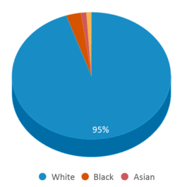 This chart displays the percentage breakdown of students of all ethnic groups in Three Lakes Junior High School. This chart displays the percentage breakdown of students of all ethnic groups in Three Lakes Junior High School.