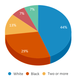 This chart displays the percentage breakdown of students of all ethnic groups in Gahanna- Jefferson Clark Hall. This chart displays the percentage breakdown of students of all ethnic groups in Gahanna- Jefferson Clark Hall.
