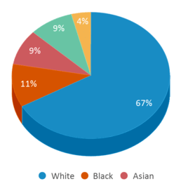This chart displays the percentage breakdown of students of all ethnic groups in East Granby High School. This chart displays the percentage breakdown of students of all ethnic groups in East Granby High School.
