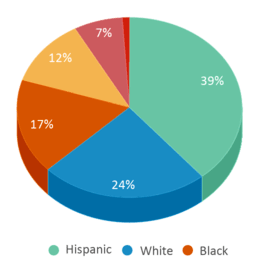 This chart displays the percentage breakdown of students of all ethnic groups in John B. Stanton School. This chart displays the percentage breakdown of students of all ethnic groups in John B. Stanton School.
