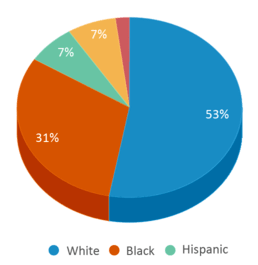 This chart displays the percentage breakdown of students of all ethnic groups in Canopy Oaks Elementary School. This chart displays the percentage breakdown of students of all ethnic groups in Canopy Oaks Elementary School.