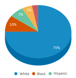 This chart displays the percentage breakdown of students of all ethnic groups in Plainfield Community Middle School. This chart displays the percentage breakdown of students of all ethnic groups in Plainfield Community Middle School.