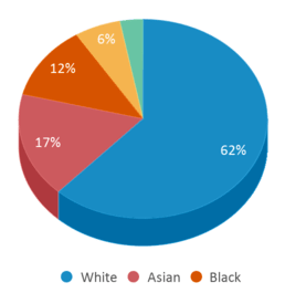 This chart displays the percentage breakdown of students of all ethnic groups in Dodson Elementary School. This chart displays the percentage breakdown of students of all ethnic groups in Dodson Elementary School.