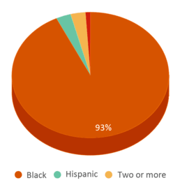 This chart displays the percentage breakdown of students of all ethnic groups in Lee A. Tolbert Com. Academy. This chart displays the percentage breakdown of students of all ethnic groups in Lee A. Tolbert Com. Academy.