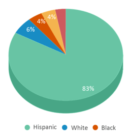 This chart displays the percentage breakdown of students of all ethnic groups in Buena Vista Continuation High School. This chart displays the percentage breakdown of students of all ethnic groups in Buena Vista Continuation High School.