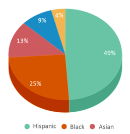 This chart displays the percentage breakdown of students of all ethnic groups in Lebanon Road Elementary School. This chart displays the percentage breakdown of students of all ethnic groups in Lebanon Road Elementary School.