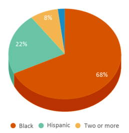 This chart displays the percentage breakdown of students of all ethnic groups in Orchard Knob Elementary School. This chart displays the percentage breakdown of students of all ethnic groups in Orchard Knob Elementary School.