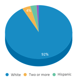 This chart displays the percentage breakdown of students of all ethnic groups in Joseph Rogers Primary School. This chart displays the percentage breakdown of students of all ethnic groups in Joseph Rogers Primary School.
