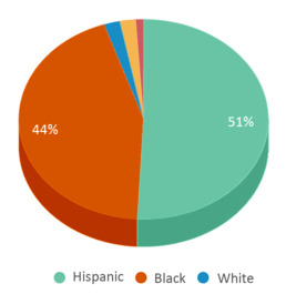 This chart displays the percentage breakdown of students of all ethnic groups in G W Kennemer Middle School. This chart displays the percentage breakdown of students of all ethnic groups in G W Kennemer Middle School.