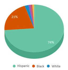 This chart displays the percentage breakdown of students of all ethnic groups in Belmont Preparatory High School. This chart displays the percentage breakdown of students of all ethnic groups in Belmont Preparatory High School.