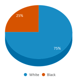 This chart displays the percentage breakdown of students of all ethnic groups in Pilgrim Psych Center. This chart displays the percentage breakdown of students of all ethnic groups in Pilgrim Psych Center.