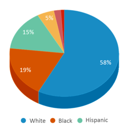 This chart displays the percentage breakdown of public school students of all ethnic groups in Arkansas. This chart displays the percentage breakdown of public school students of all ethnic groups in Arkansas.