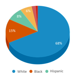 This chart displays the percentage breakdown of public school students of all ethnic groups in Missouri. This chart displays the percentage breakdown of public school students of all ethnic groups in Missouri.