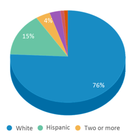 This chart displays the percentage breakdown of public school students of all ethnic groups in Wyoming. This chart displays the percentage breakdown of public school students of all ethnic groups in Wyoming.