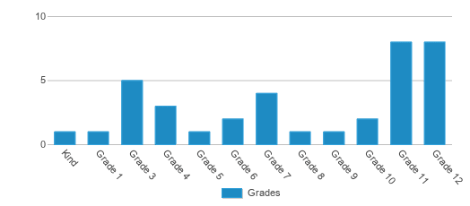 This chart displays the students of Hudson City School District Online School by grade. This chart displays the students of Hudson City School District Online School by grade.