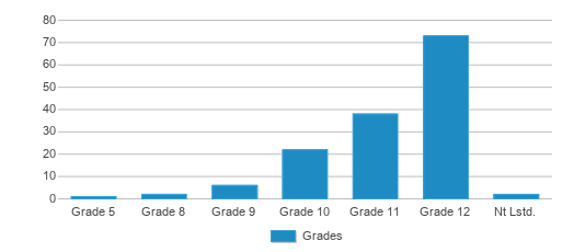 This chart displays the students of Greenburgh Academy by grade. This chart displays the students of Greenburgh Academy by grade.