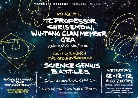 Science Genius Launches Hip Hop Cypher in New York Schools Science Genius Launches Hip Hop Cypher in New York Schools