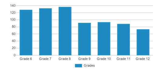 This chart displays the students of Western Center Academy by grade.