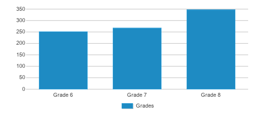 This chart displays the students of Eagle Middle School by grade.