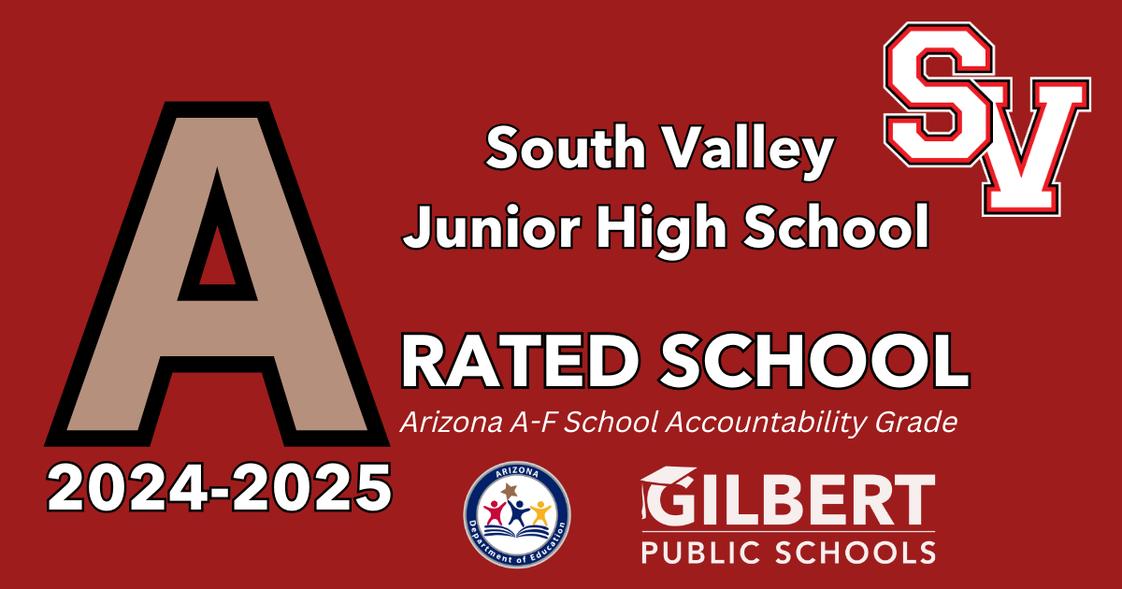 South Valley Jr. High School Photo #1 - We're proud to be recognized as an A Rated school by the Arizona Department of Education.