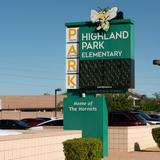 Highland Park Elementary School Photo #3 - Our Highland Park marquee greets each student, staff, and visitor to our campus.