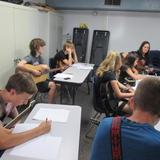 James Madison Preparatory School Photo #2 - JMPS Guitar club learning tablature