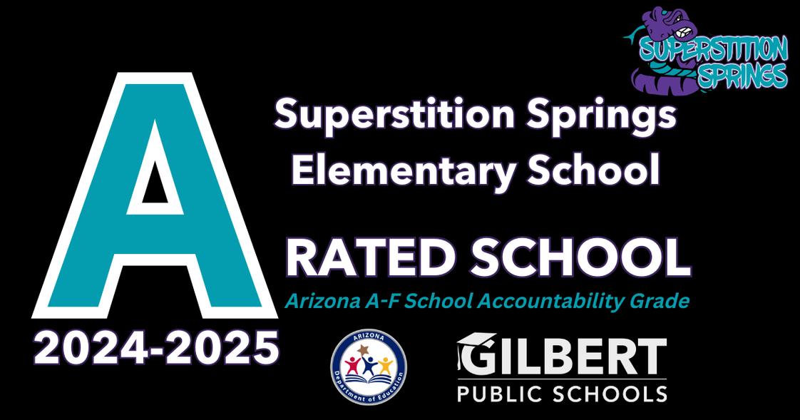 Superstition Springs Elementary School Photo #1 - We're proud to be recognized as an A Rated school by the Arizona Department of Education.