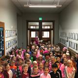 Conway School District 317 Photo #4 - Celebrating Pink Out in honor of one of our staff members as well as others who battle cancer.